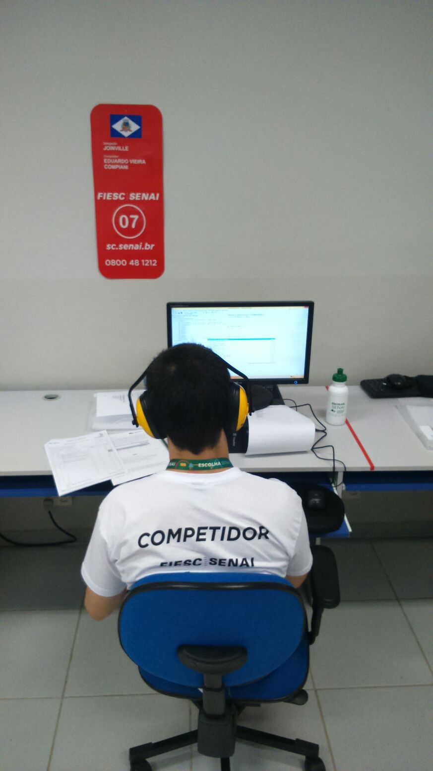 Eduardo na competição estadual